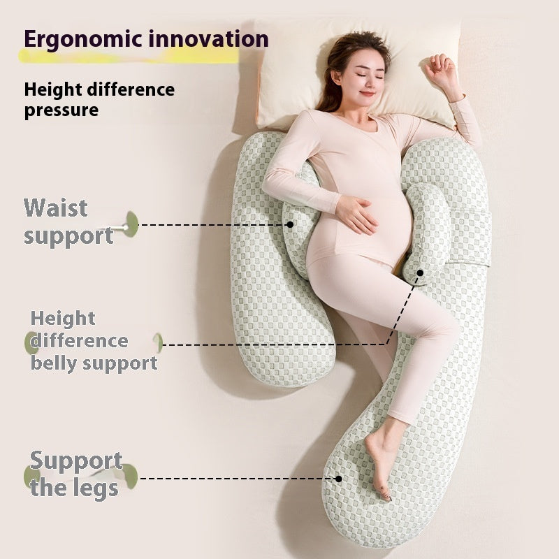Pregnant Women's Pillow Waist Support Side Sleeping Belly Support U-shaped Pillow 25% Off!