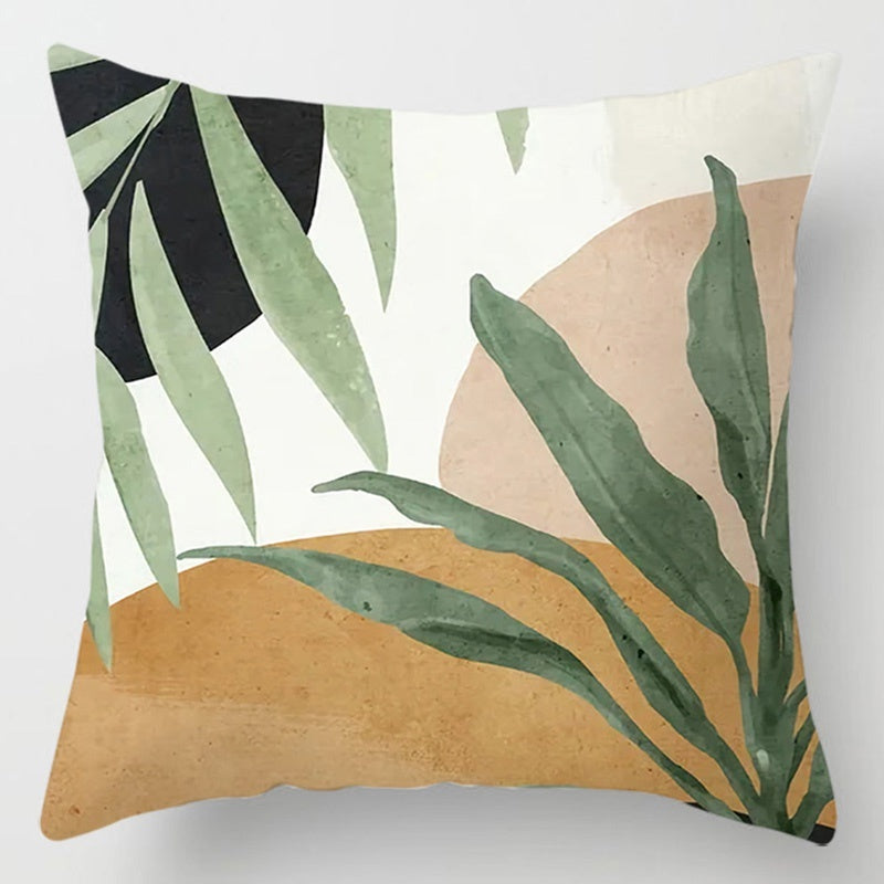 Floral Plant Pattern Cushion Cover Bedroom Decor