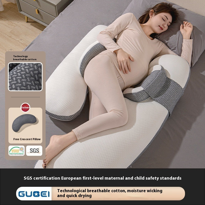 Pregnant Women's Pillow Waist Support Side Sleeping Belly Support U-shaped Pillow 25% Off!