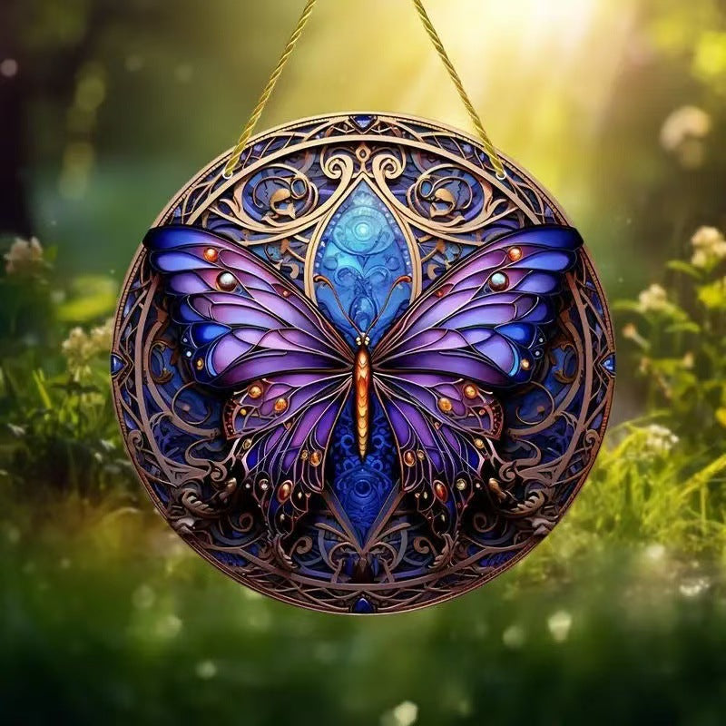 Creative Butterfly Theme Home Wall Decoration Acrylic Hanging Painting