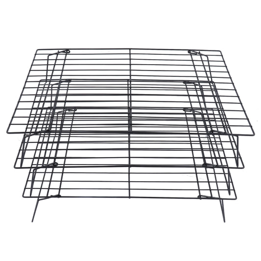 13 Inch Iron Baking Rack 3 Layer Non Stick Cooling Racks for Cooking Baking Cake Biscuits